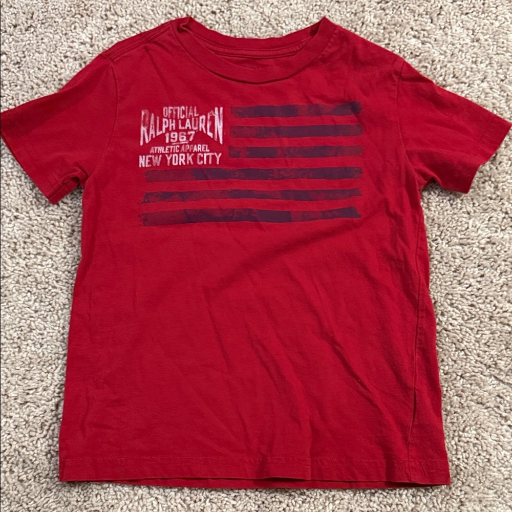 Ralph Lauren Kids Red Graphic Tee